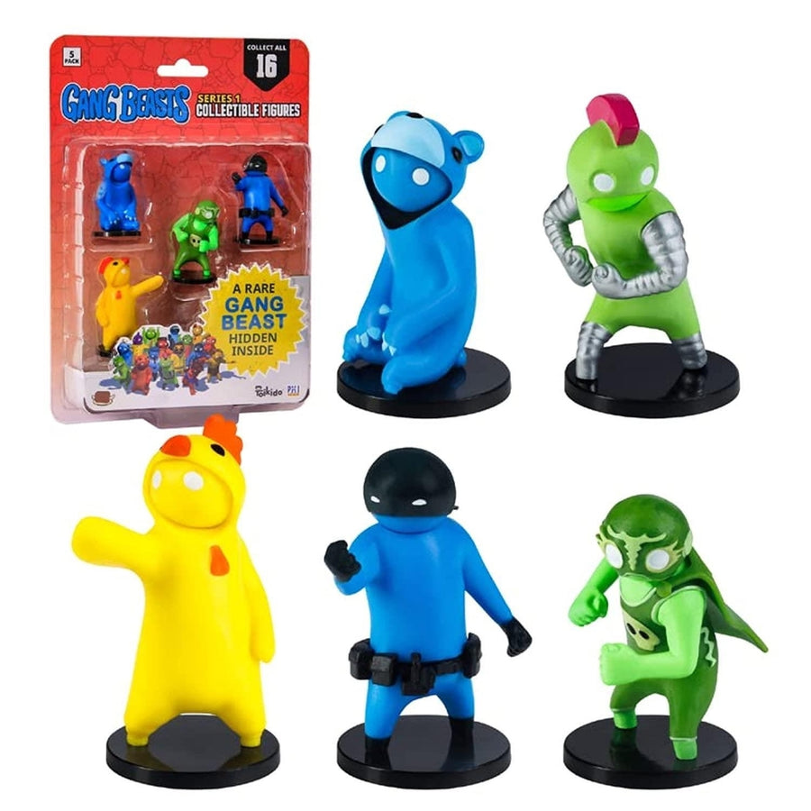 Gang Beasts Pencil Toppers 5pk Video Game Character Figures PMI International Image 1