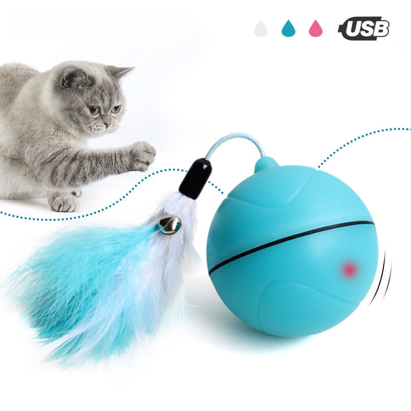 Creative Cat toxic Rolling Ball for Dogs Smart LED Flash Cat toxic Dog Toys Image 1