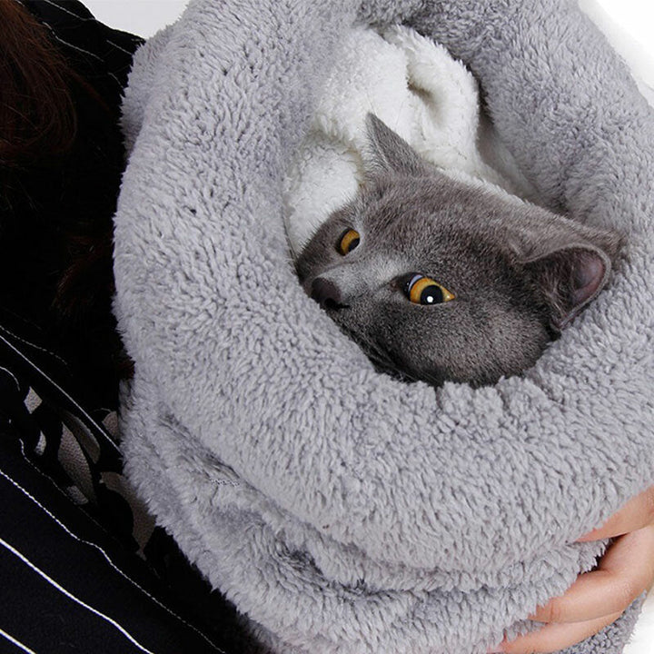 Cute Cat Sleeping Warm Bag Dog Bed Pet Puppy House Soft Mat Cushion Pets Accessories Image 7