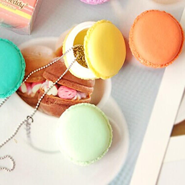 Cute Candy Color Macaron Mini Birthday Gift Box Waterproof Storage Jewelry Rings Pill Box Image 11