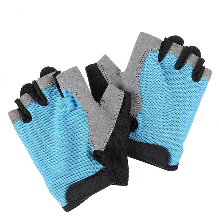 Cycling Fingerless Gloves Women Breathable Anti-Skid Half Finger Gloves Workout Gym Weight Lifting Sport Protective Gear Image 4