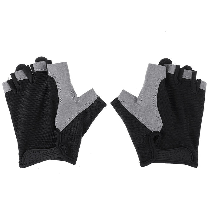Cycling Fingerless Gloves Women Breathable Anti-Skid Half Finger Gloves Workout Gym Weight Lifting Sport Protective Gear Image 8
