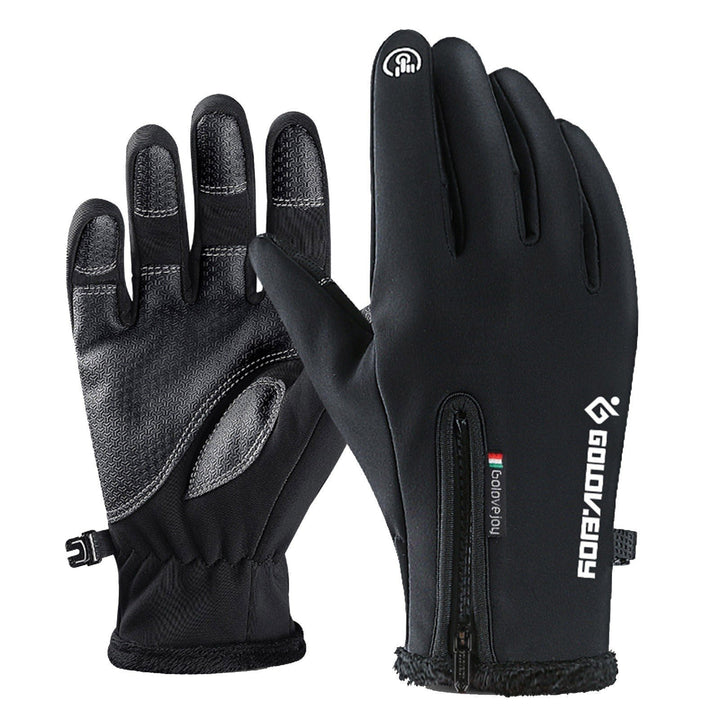 Cycling-Gloves Full Finger Road Bike Thermal Mittens Touchscreen Winter Warm-Gloves Mountain Riding Workout Motorcycle Image 1