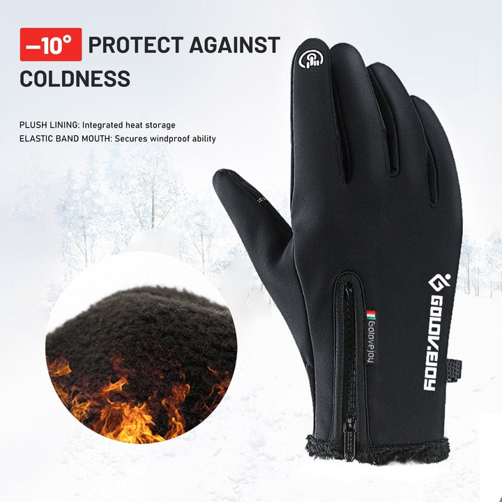Cycling-Gloves Full Finger Road Bike Thermal Mittens Touchscreen Winter Warm-Gloves Mountain Riding Workout Motorcycle Image 4