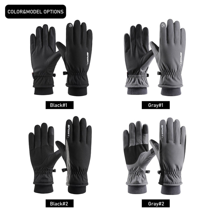 Cycling-Gloves Full Finger Road Bike Thermal Mittens Touchscreen Winter Warm-Gloves Mountain Riding Workout Motorcycle Image 7
