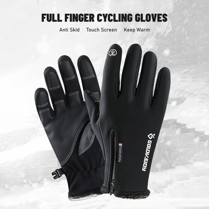 Cycling-Gloves Full Finger Road Bike Thermal Mittens Touchscreen Winter Warm-Gloves Mountain Riding Workout Motorcycle Image 11