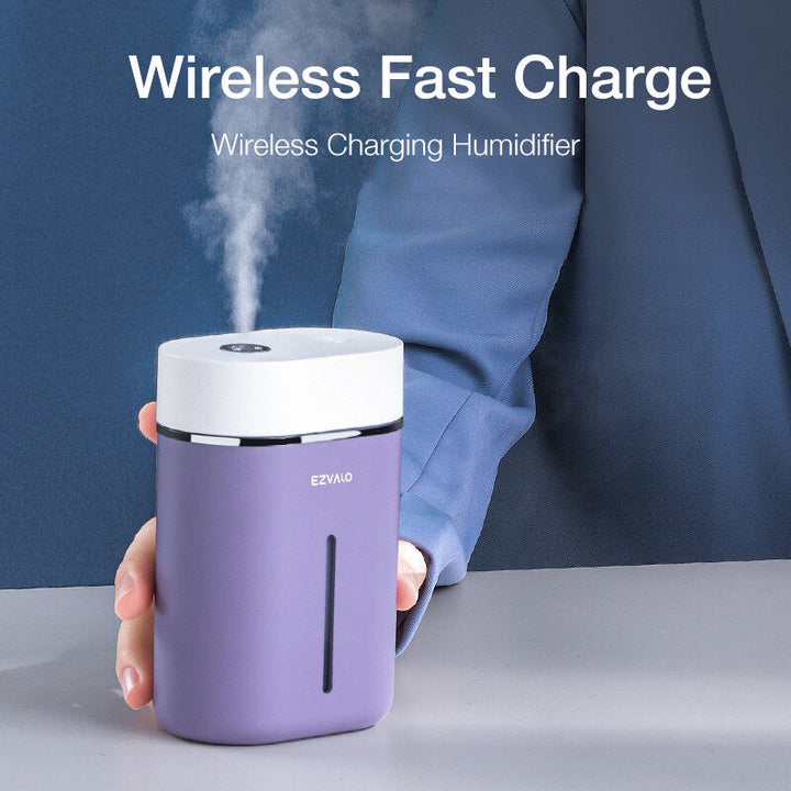 Desktop Wireless Charging bluetooth 5.0 Speaker Humidifier 10W MAX Fast Charge for Office Bedroom Home Image 3