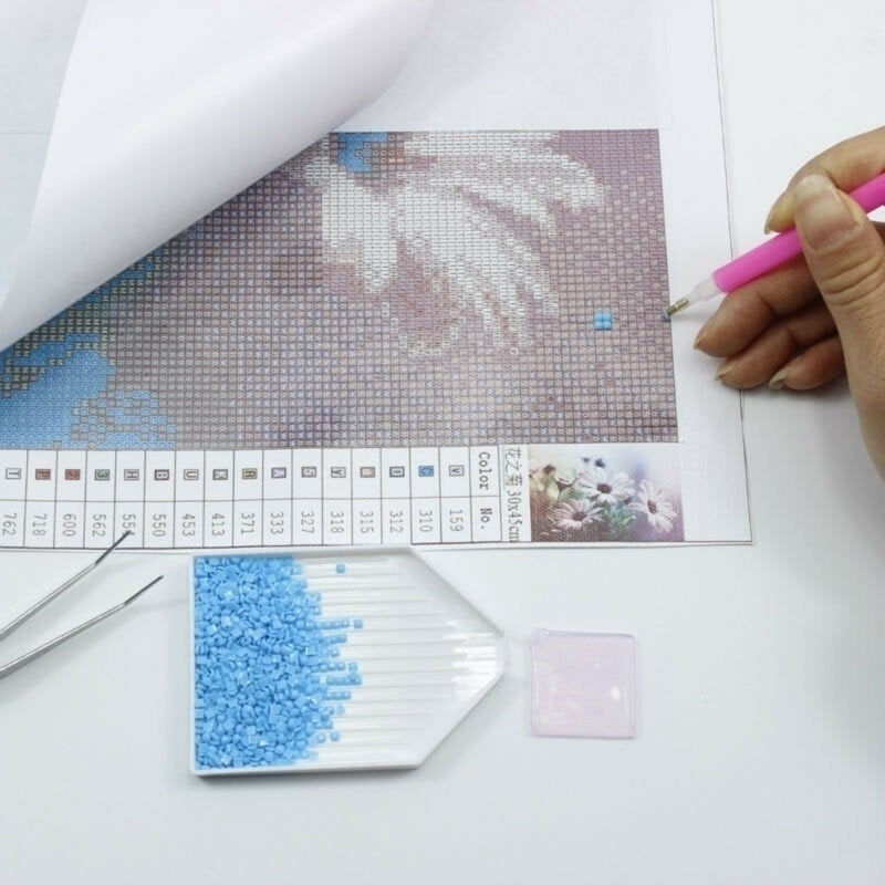 Diamond Painting Cross Stitch 5D DIY 3D Embroidery Pattern kit Mosaics  Stickers Image 1