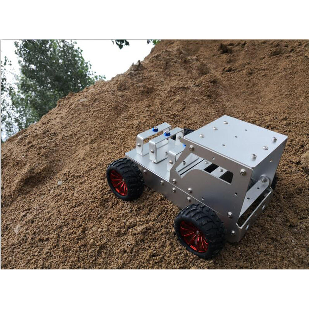 DIY Tractor Aluminous Smart RC Robot Car Chassis Base Kit Image 3