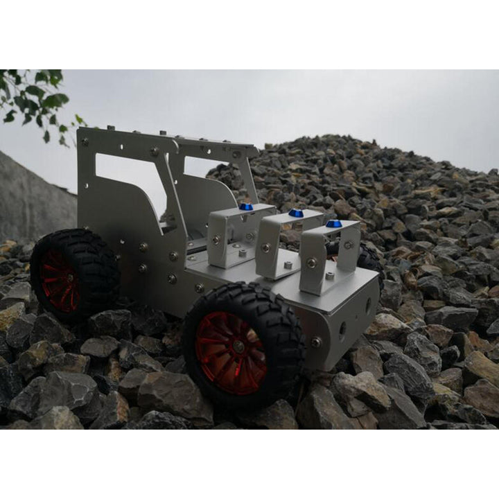 DIY Tractor Aluminous Smart RC Robot Car Chassis Base Kit Image 4