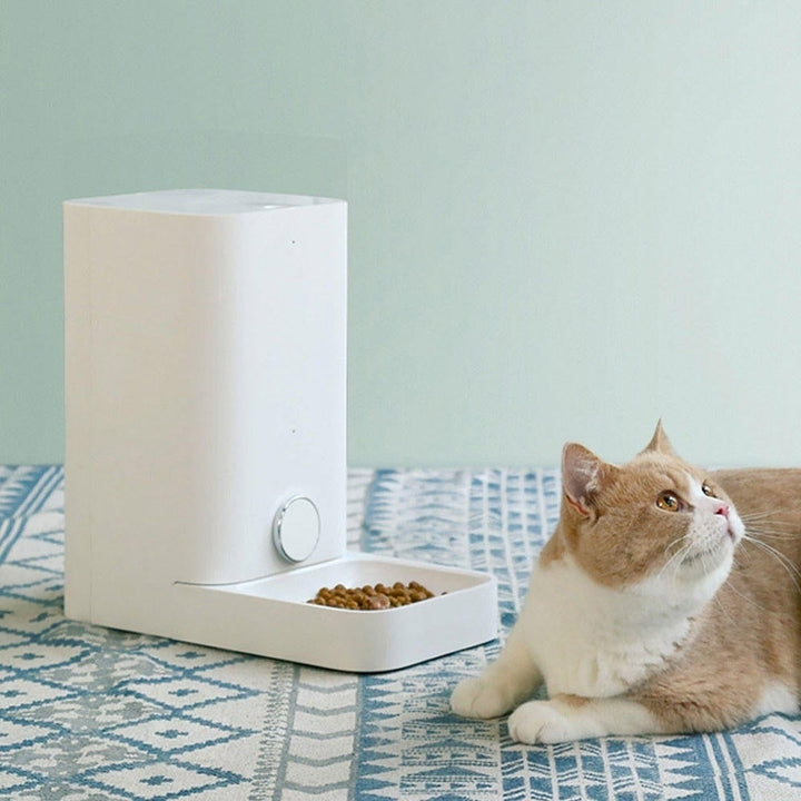 Dog Cat Feeder Cat Food Feeder Infrared Sensor Mobile Phone Control Pet Product Pet Mat Image 4
