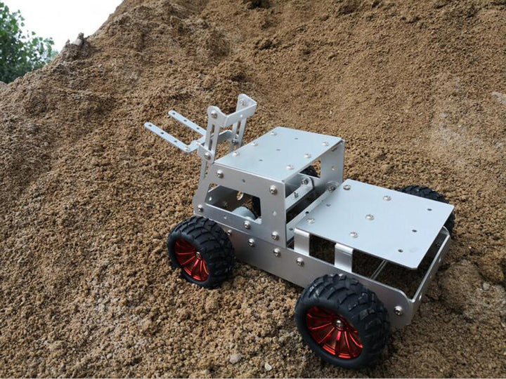 DIY Forklift Truck Car Aluminous Smart RC Robot Car Chassis Base Kit Image 4