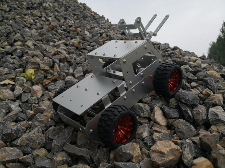 DIY Forklift Truck Car Aluminous Smart RC Robot Car Chassis Base Kit Image 7