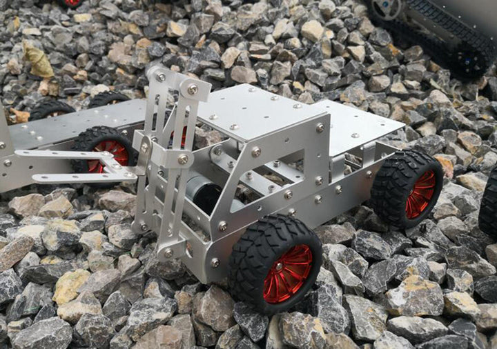 DIY Forklift Truck Car Aluminous Smart RC Robot Car Chassis Base Kit Image 8