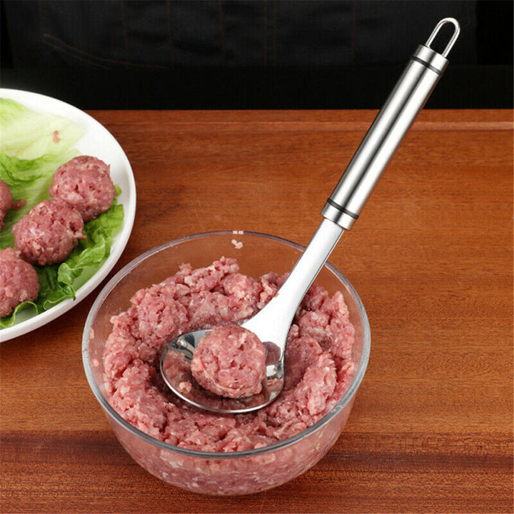 DIY Creative Meat Fish Rice Ball Maker Stainless Steel Kitchen Mold Soup Spoon Gadget Image 10