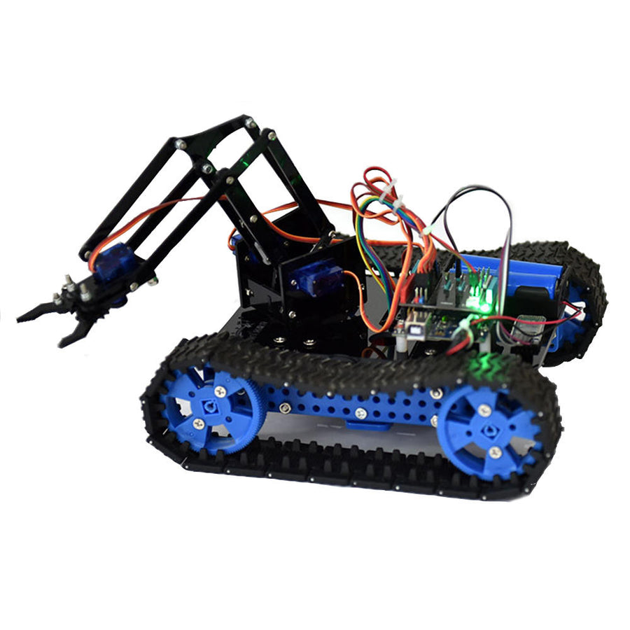 DIY Programmable Smart RC Robot Car Arm Tank Educational Kit Image 1