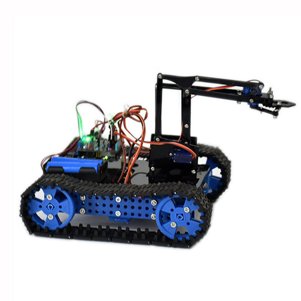 DIY Programmable Smart RC Robot Car Arm Tank Educational Kit Image 2