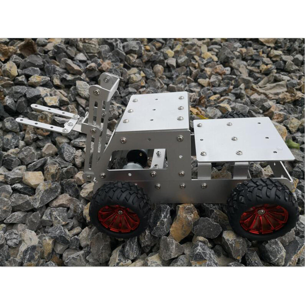 DIY Forklift Truck Car Aluminous Smart RC Robot Car Chassis Base Kit Image 11