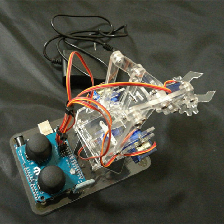 DIY Mearm Smart Acylic RC Robot Arm Bluetooth Stick Control With Servos Image 12