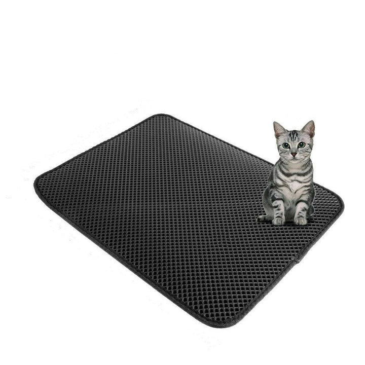 Double Layer Non-slip Cat Litter Mat Soft Honeycomb Hole Prevents Litter Scatter Multiple Image 1