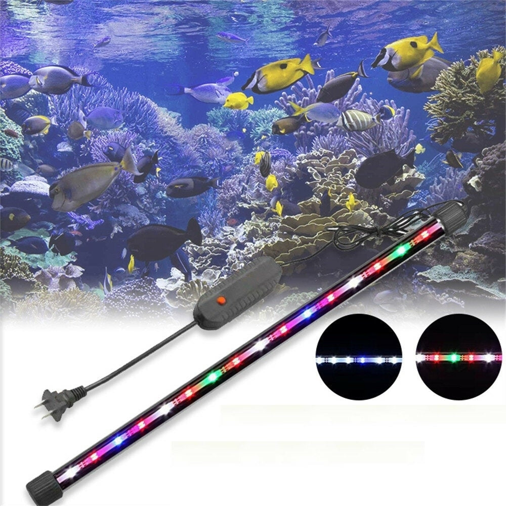 Double Row High-brightness Blue and White Mied Color Brightening Led Fish Tank Light LED High Bright Diving Light Image 2