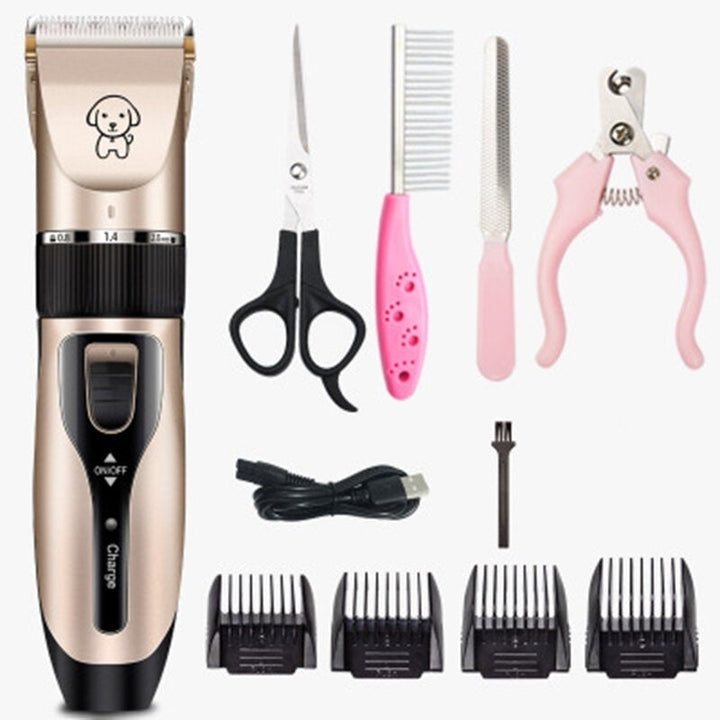 Dog Hair Electric Trimmer With 1 Set Of Clipper Tools USB Charging Pet Grooming Haircut Tool Low-noise Cat Shaver Image 1