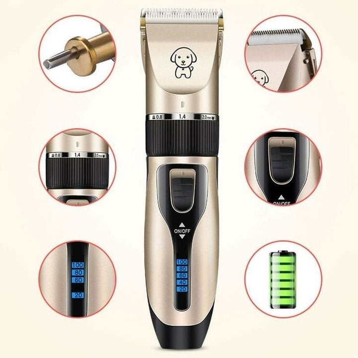 Dog Hair Electric Trimmer With 1 Set Of Clipper Tools USB Charging Pet Grooming Haircut Tool Low-noise Cat Shaver Image 4