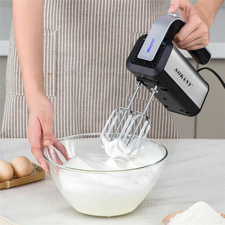 Electric Hand Mixer Egg Beater Spiral Whisk Cream Kitchen Cooking Tool Image 4