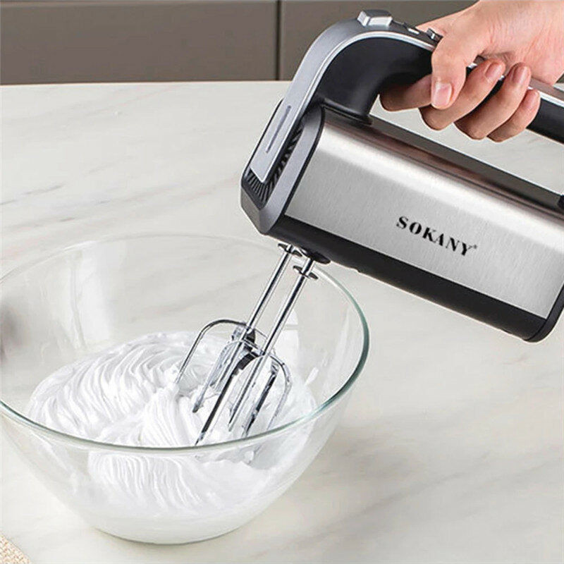 Electric Hand Mixer Egg Beater Spiral Whisk Cream Kitchen Cooking Tool Image 4