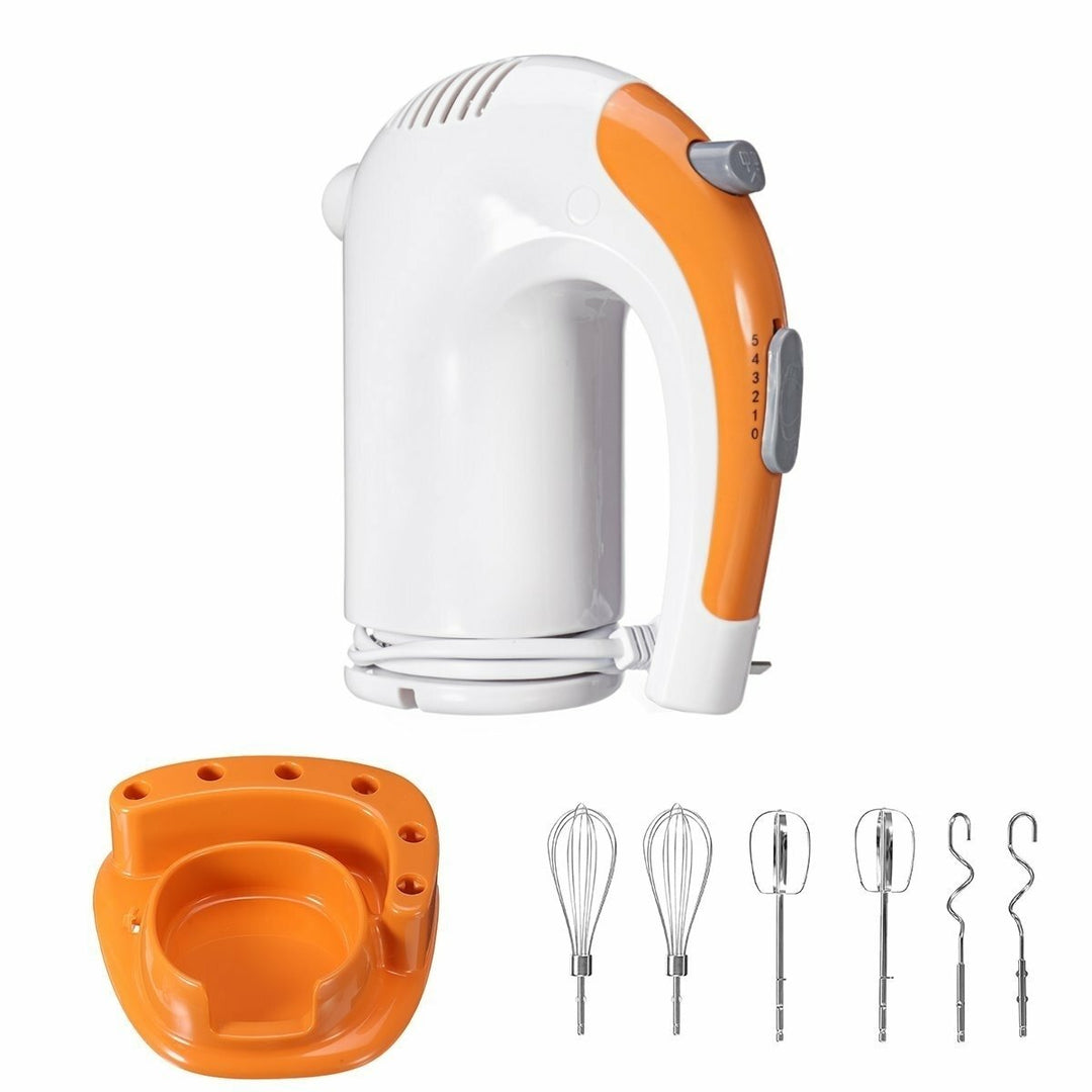 Electric Egg Beater Hand Mixer Stainless Steel Whisk Milk Cake Flour Baking 300W Image 6