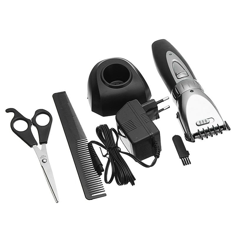 Electric Hair Clipper Rechargeable Cordless Trimmer Men Barber Home Use Grooming Kit Image 4