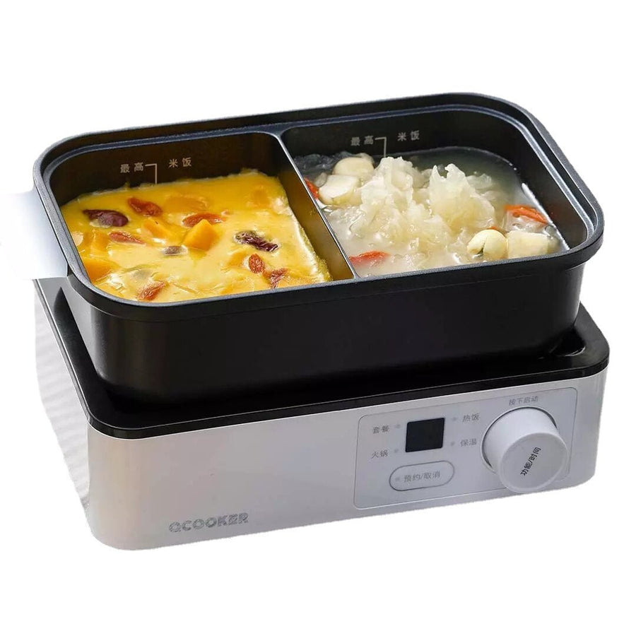 Electric Baking Pot Skillet From Portable Lunch Machine Non-Stick Coating Toaster. Image 1