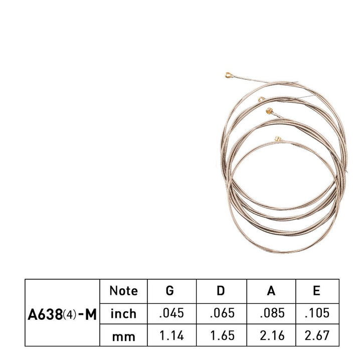 Electric Bass Strings A638(4)-M Nickel Alloy Wound Strings 0.045-0.105 Inch For Electric Bass Accessories Image 4