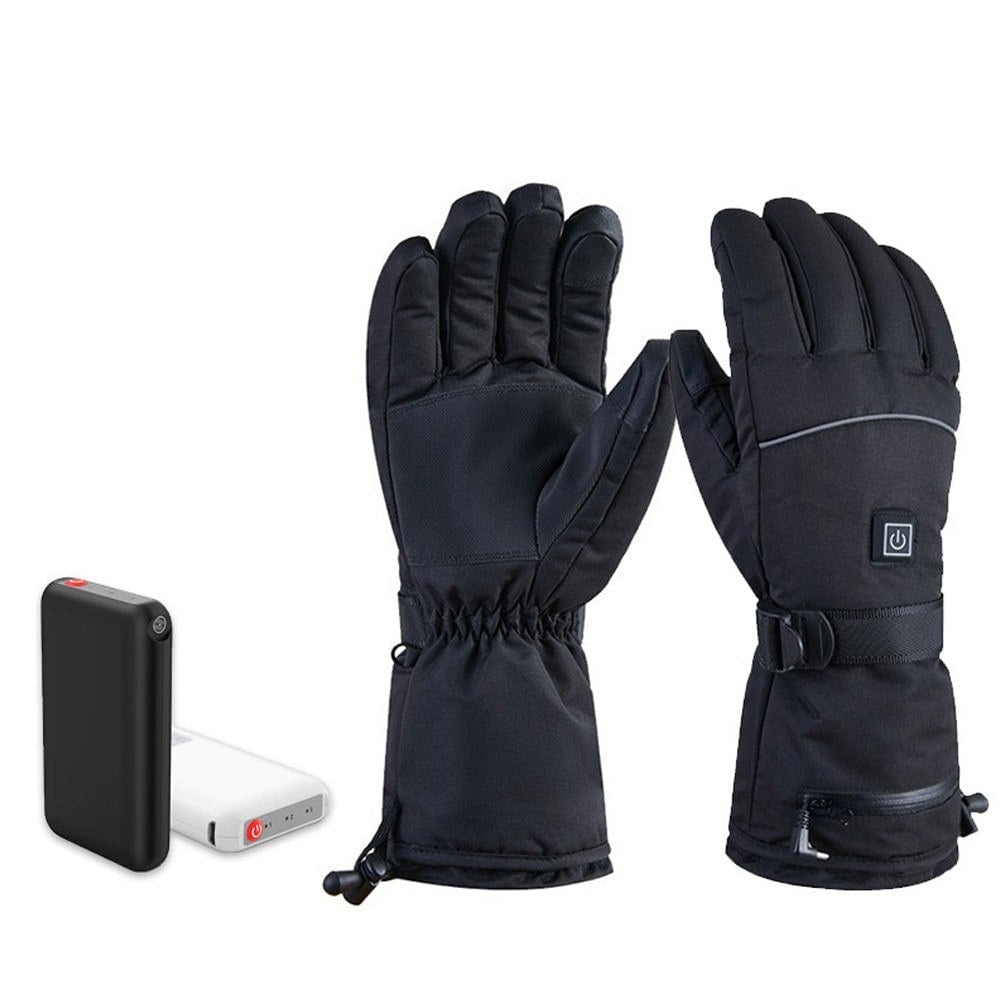 Electric Heated Gloves Waterproof Winter Gloves with 3 Heating Levels for Driving Skiing Hiking Fishing Hunting Image 1