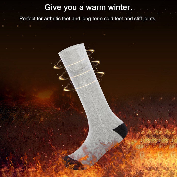 Electric Heated Socks Battery Powered Cold Weather Heat Socks for Men and Women Outdoor Riding Camping Hiking Riding Image 4