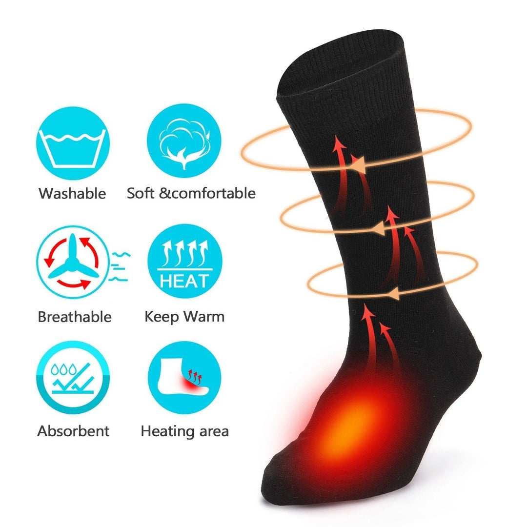 Electric Heated Socks Battery Powered Cold Weather Heat Socks Outdoor Riding Camping Hiking Motorcycle Warm Image 10