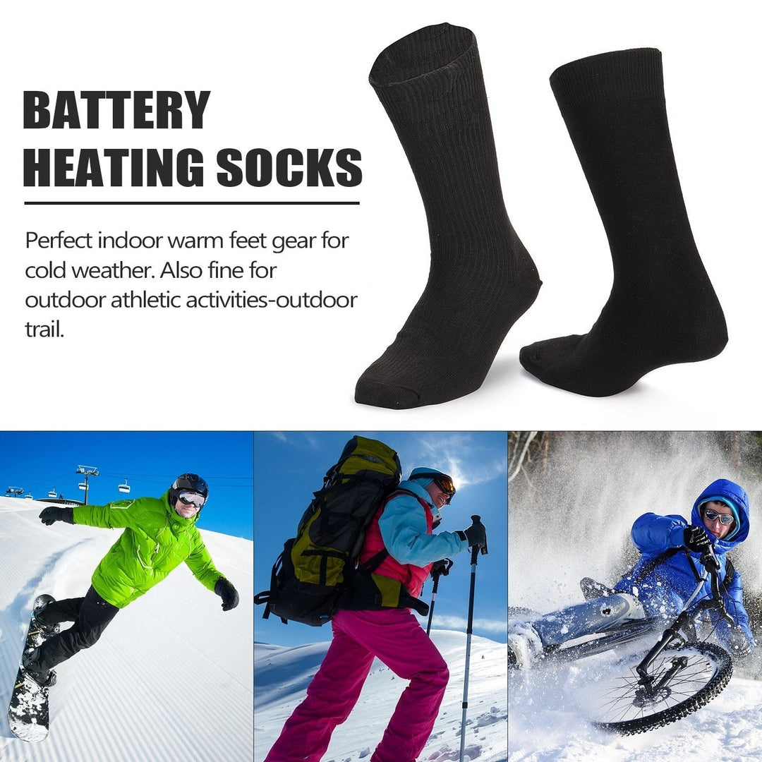 Electric Heated Socks Battery Powered Cold Weather Heat Socks Outdoor Riding Camping Hiking Motorcycle Warm Image 11