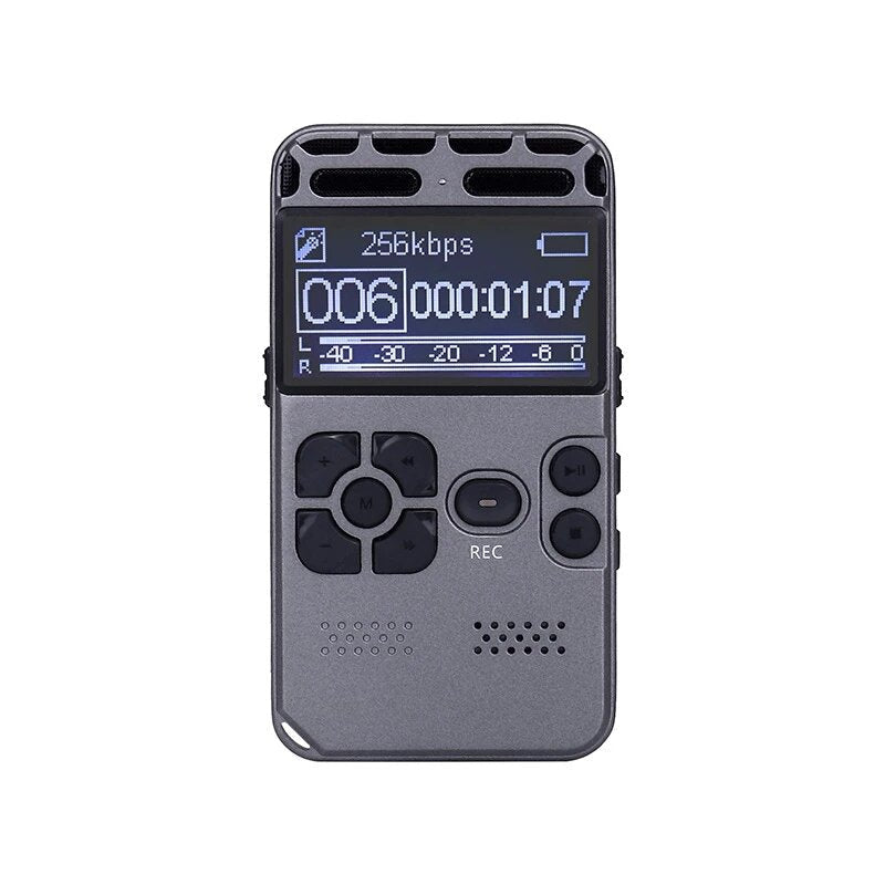 Digital Voice Recorder Activated Dictaphone Audio Sound Professional PCM MP3 Music Player Support TF Card Image 2