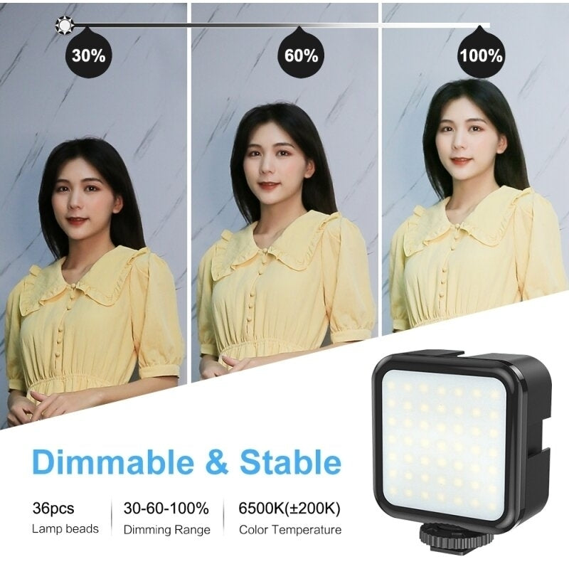 Dimmable Portable Mini Photography Fill Light DSLR Camera LED Video Light Image 2