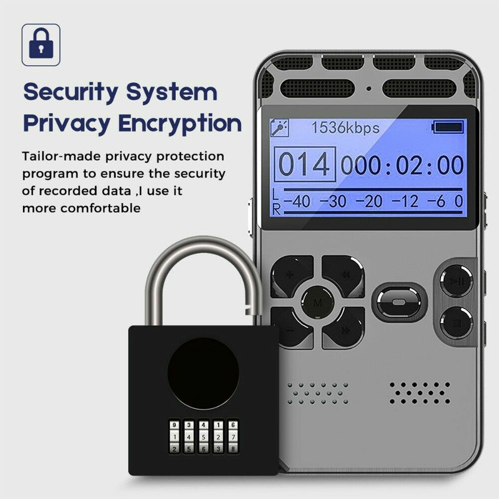 Digital Voice Recorder Activated Dictaphone Audio Sound Professional PCM MP3 Music Player Support TF Card Image 6