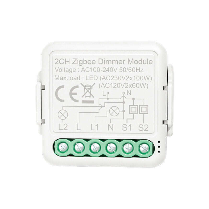Dimmer Smart Switch Module Controller 2 Way/2CH Remote Control Smart Light Switch Relay Google Assistant Alexa Image 1