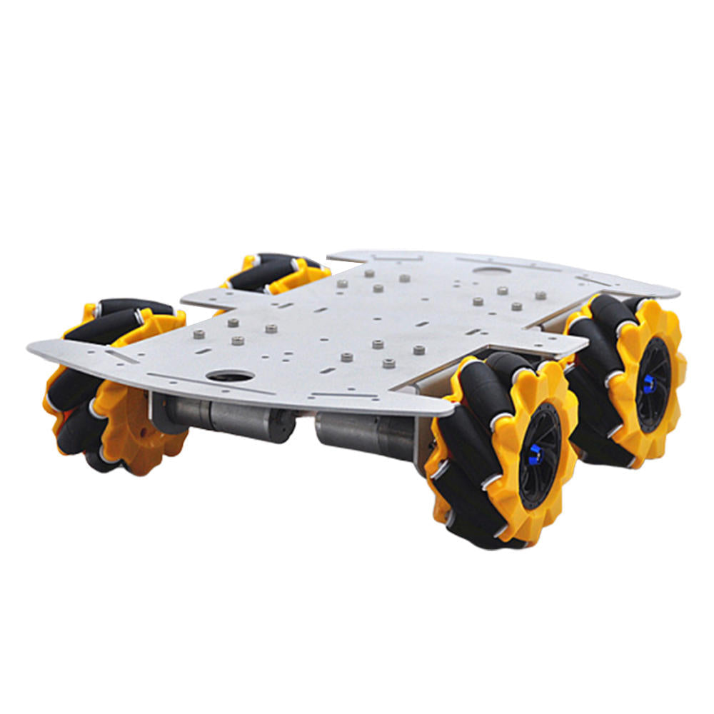 DIY 4WD Smart RC Robot Car Chassis Base With Omni Wheels Image 2