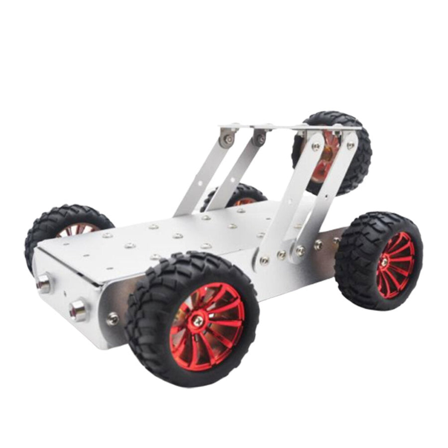 DIY Aluminous Smart RC Robot Car Chassis Base With Motor For Assembled Jeep Car Models Image 1