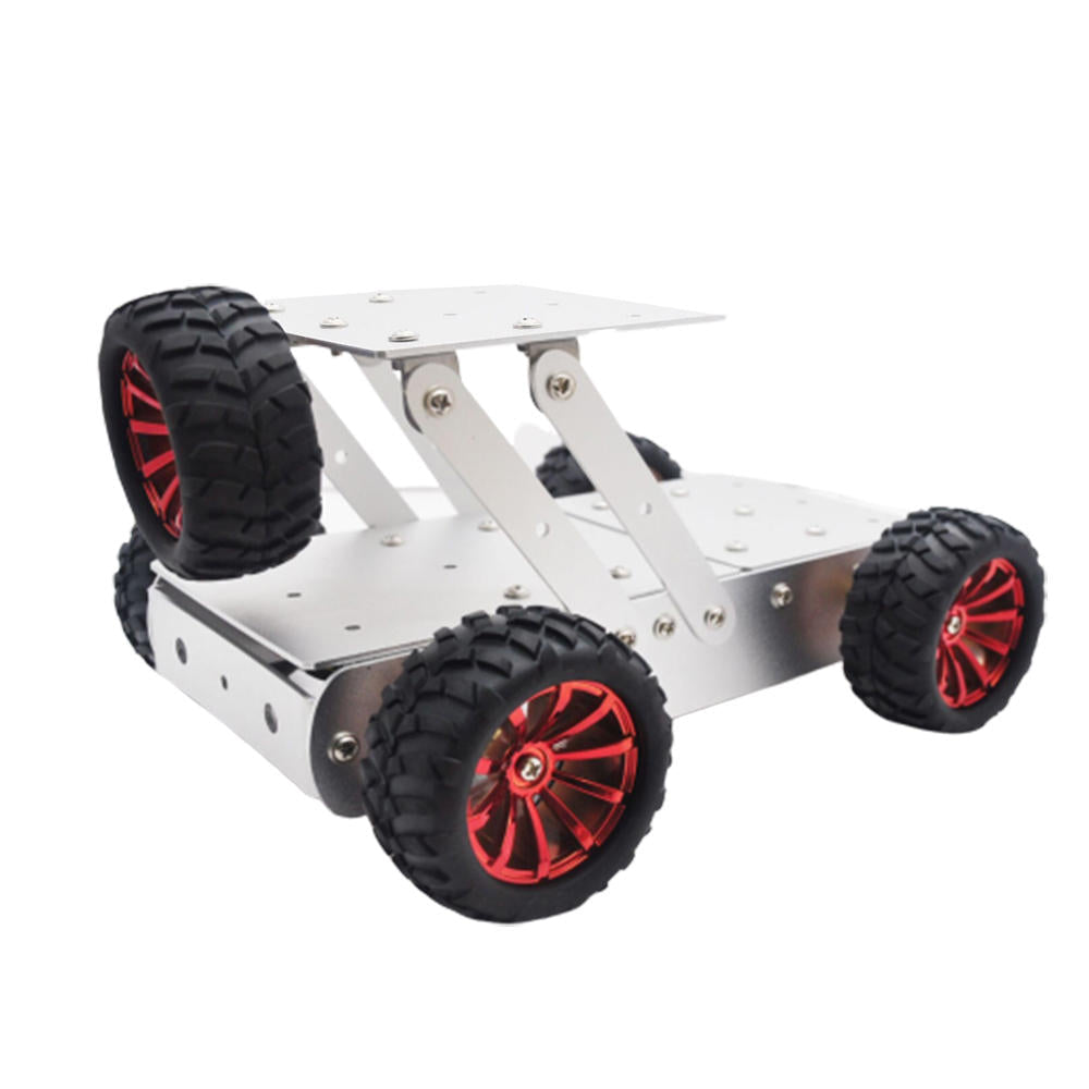 DIY Aluminous Smart RC Robot Car Chassis Base With Motor For Assembled Jeep Car Models Image 2