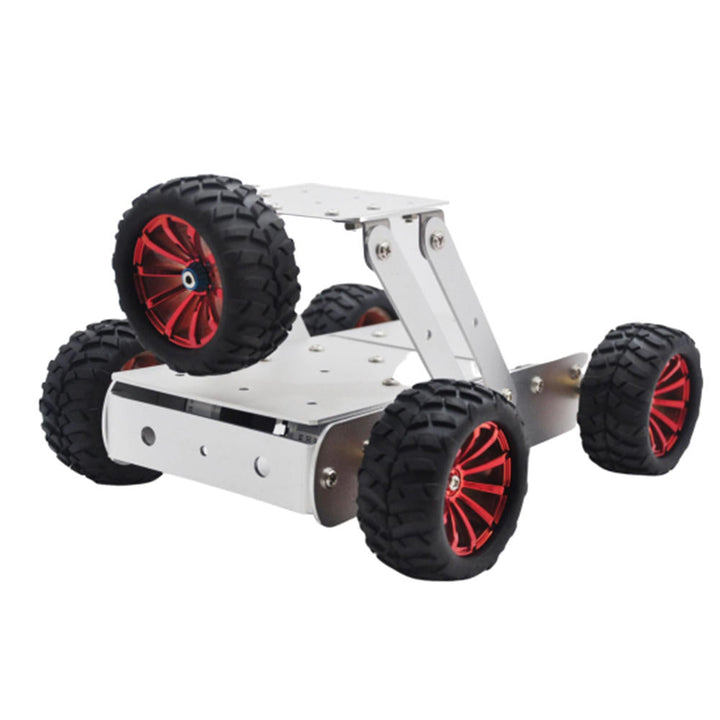 DIY Aluminous Smart RC Robot Car Chassis Base With Motor For Assembled Jeep Car Models Image 3