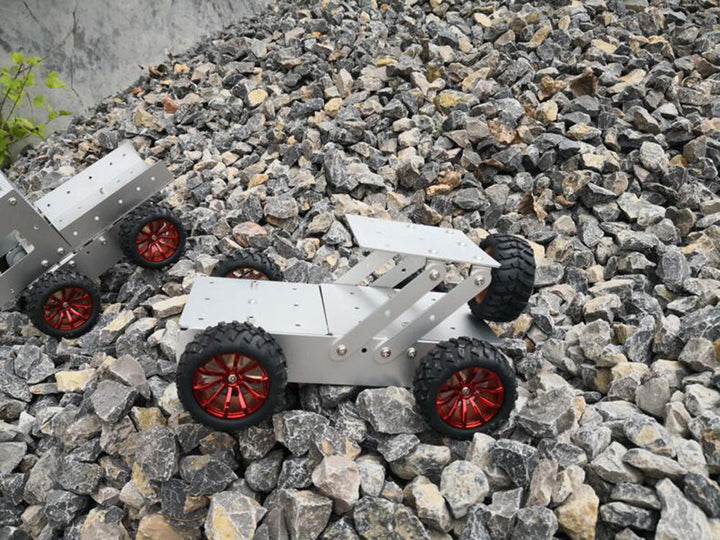 DIY Aluminous Smart RC Robot Car Chassis Base With Motor For Assembled Jeep Car Models Image 7