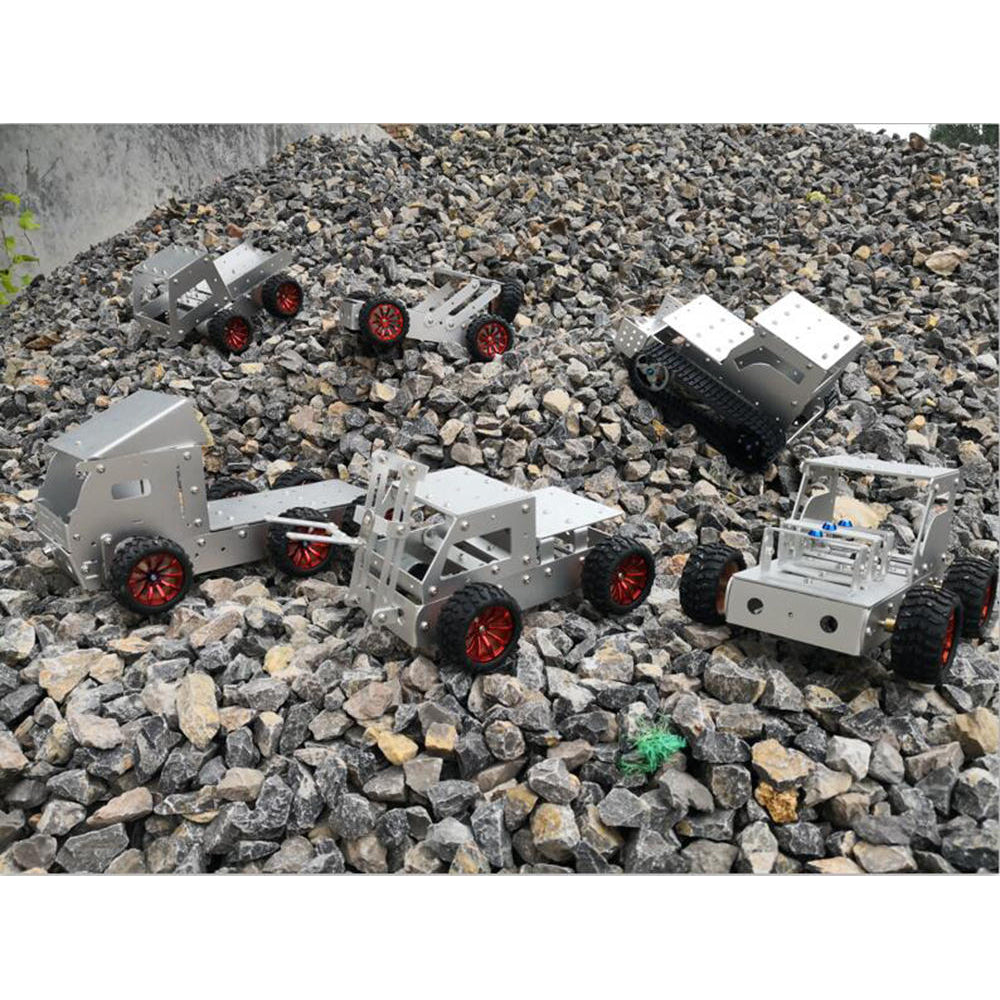 DIY Aluminous Smart RC Robot Car Truck Chassis Base With Motor Image 8