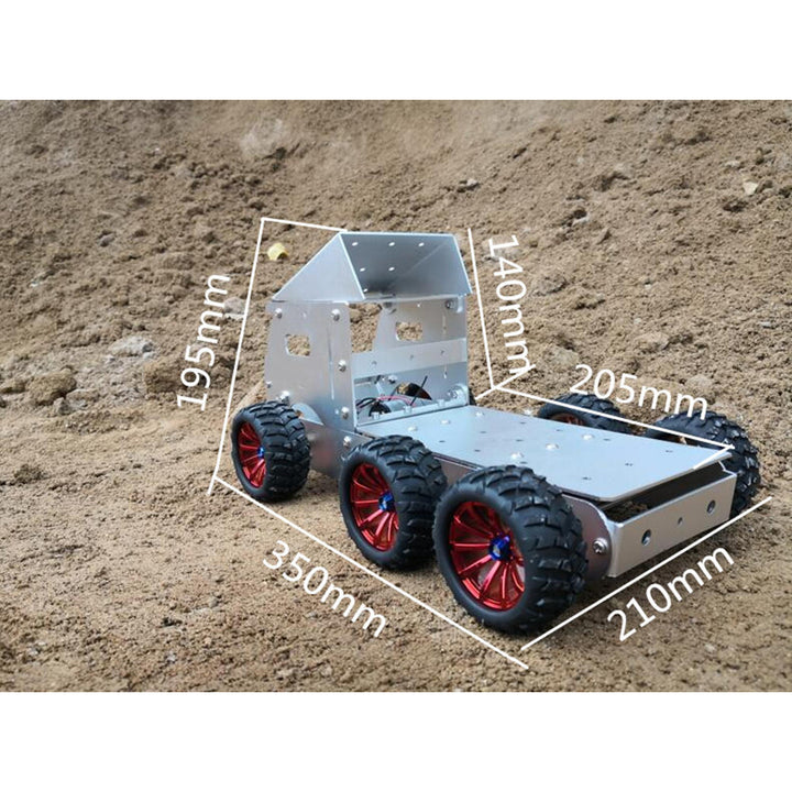 DIY Aluminous Smart RC Robot Car Truck Chassis Base With Motor Image 9