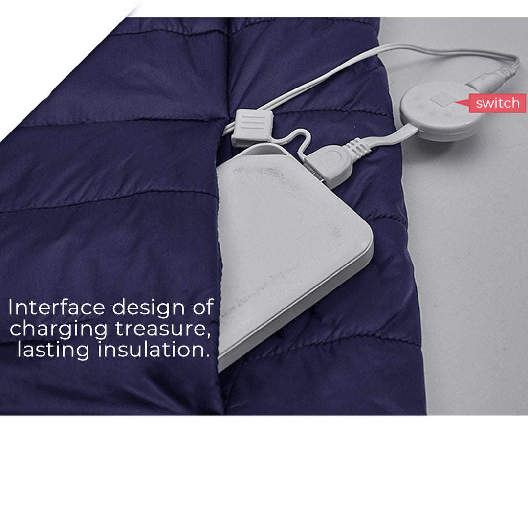 Electric Battery Heating USB Sleeveless Vest Winter Heated Outdoor Jacket Image 10