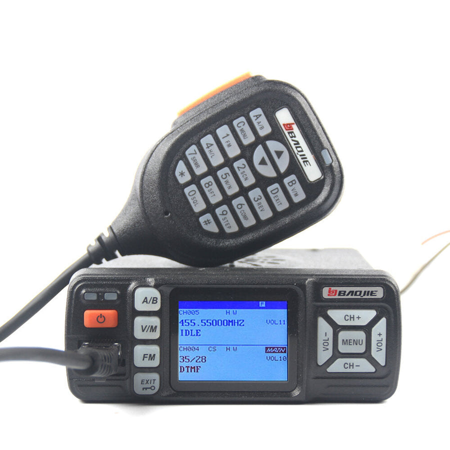 Dual Band Car Mobile Radio VHF 136-174Mhz UHF 400-490MHz 256CH 25W Two Way Radio FM Transceiver Walkie Talkie Image 1
